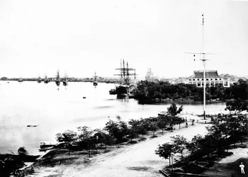 Waterkant, Saigon, ca. 1870s